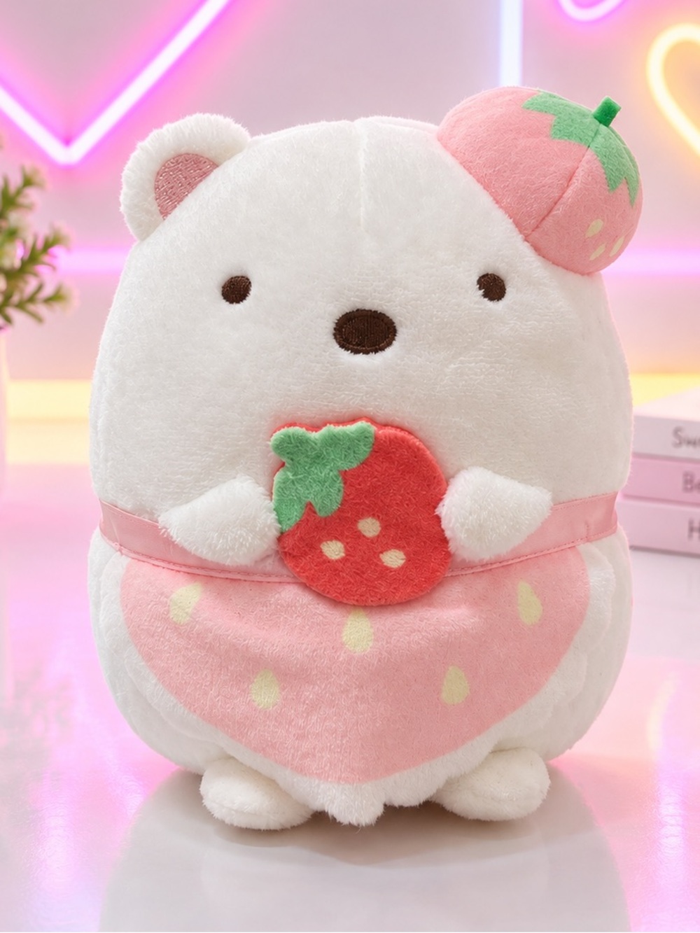 Sumikkogurashi Shirokuma Strawberry Series Plush,